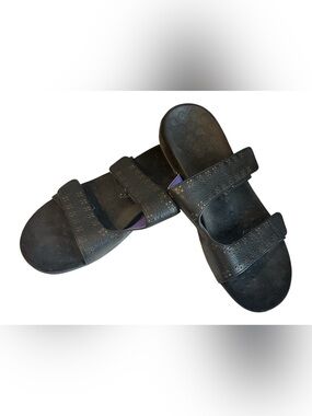 Vionic Nakia Sandals Women’s size 8.5 Black Adjustable Straps Plantar Fasciitis